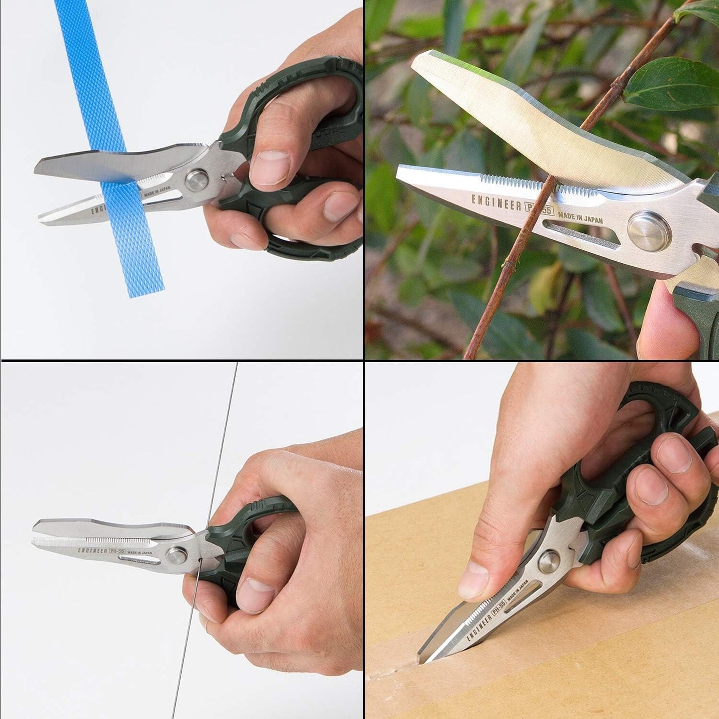 Engineer PH-55 Combination Scissors Stainless Anti rust Wire Cutter Japan