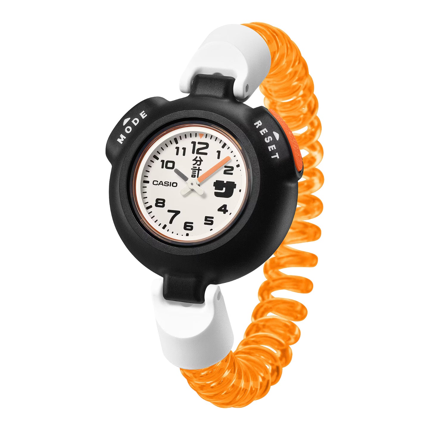CASIO SAN-100H-7BJR Sauna Watch Sauna Ikitai White Dial Unisex Resin Orange 2025
