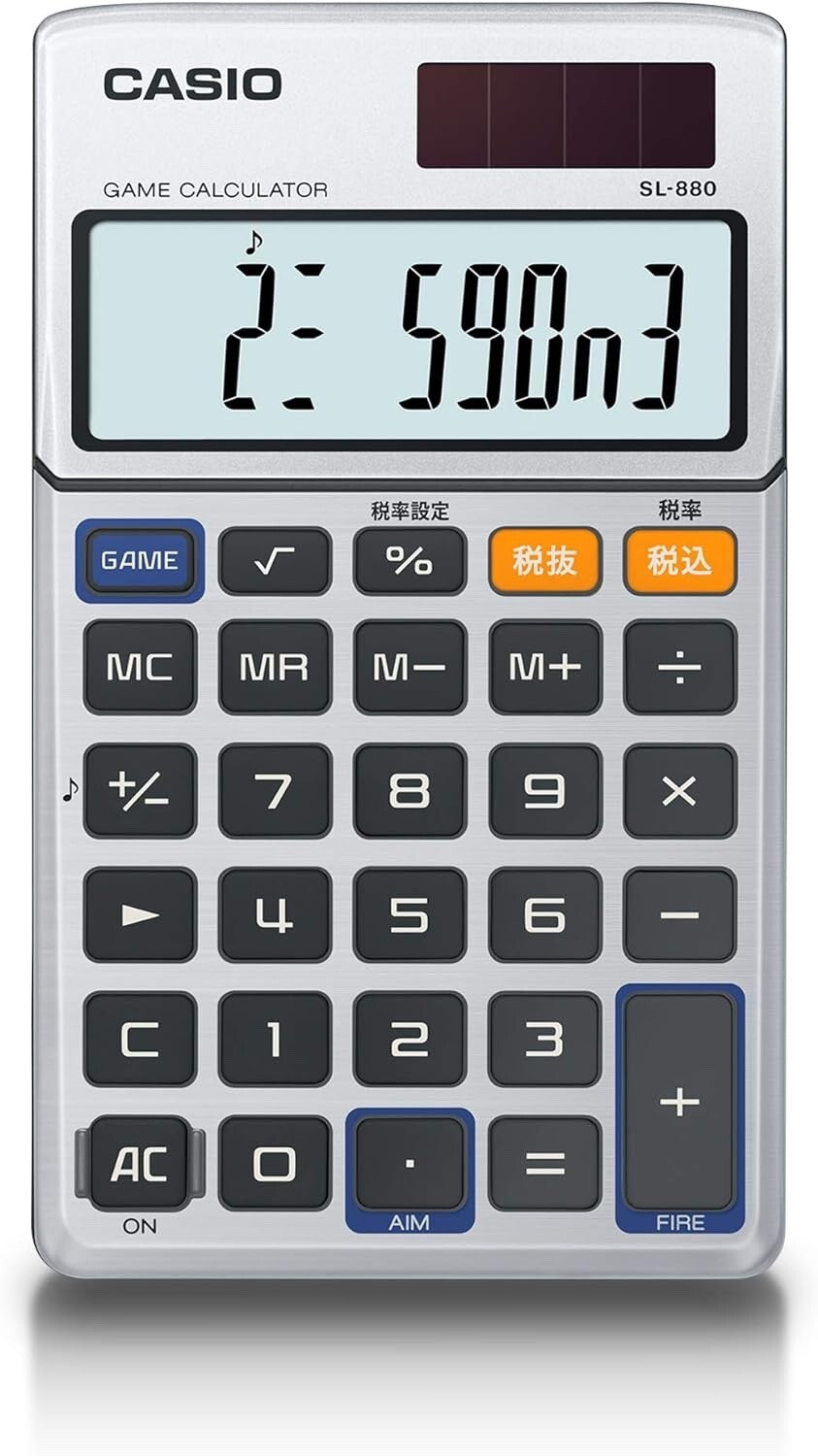 CASIO Invader Game Calculator Dentaku LCD G&W Game Watch SL-880-N LSI Japan FS