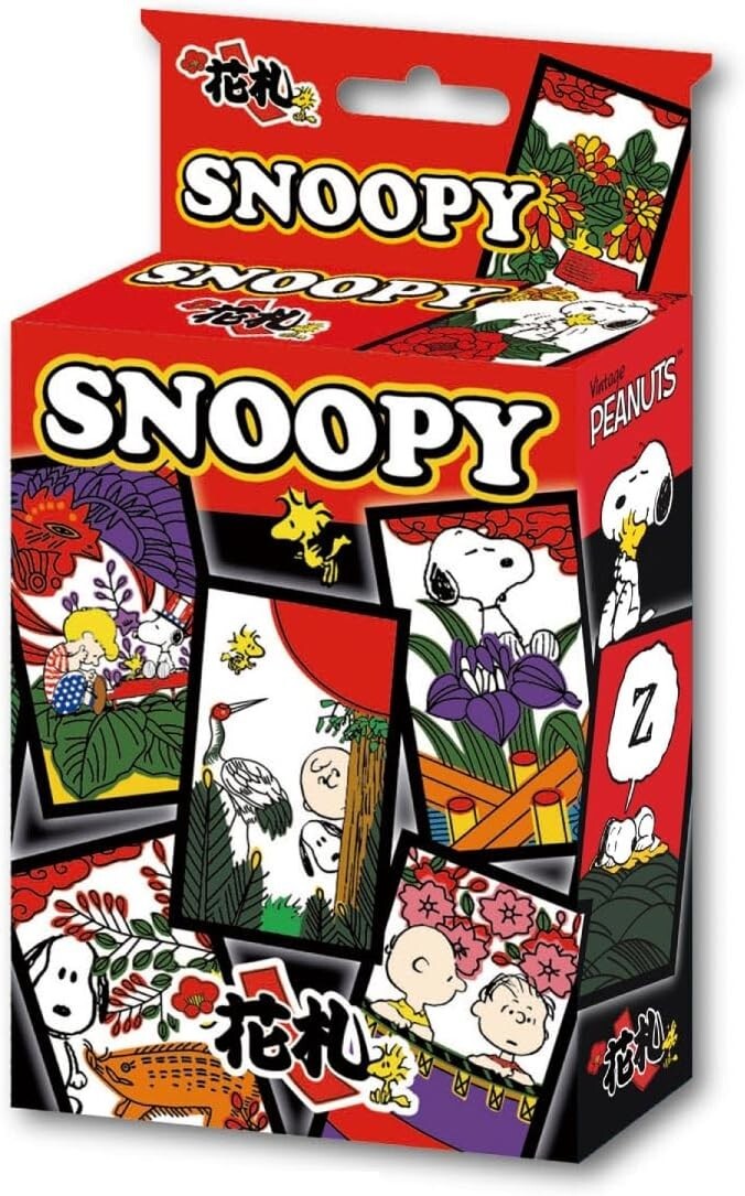 BEVERLY TRA-058 Snoopy Hanafuda Peanuts Playing Cards Hobby Flower Tag Japan