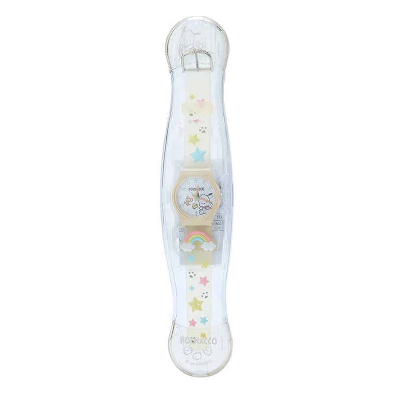 Sanrio Pochacco Rubber Watch Cute Character Wristwatch Japan