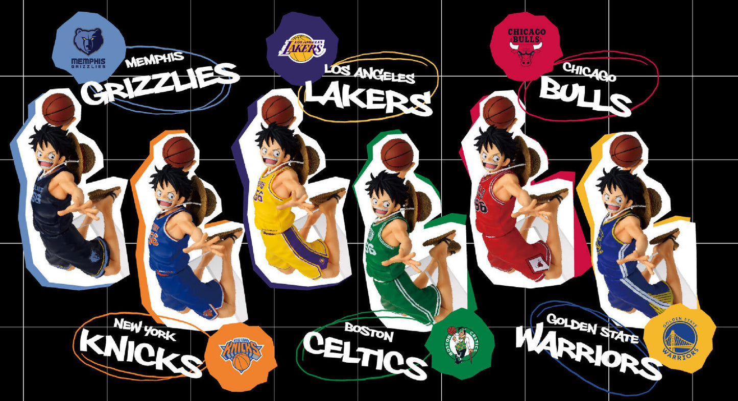 One Piece x NBA Master Stars Piece Luffy Figure Set of 6 Japan Exclusive New