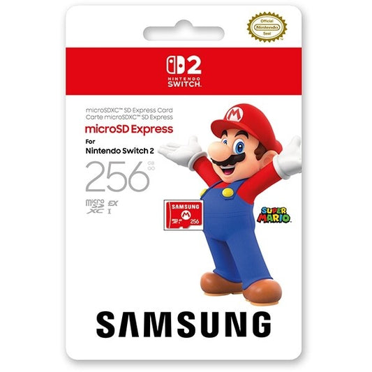 Samsung 256GB microSD for Switch 2 - Mario Edition Exclusive