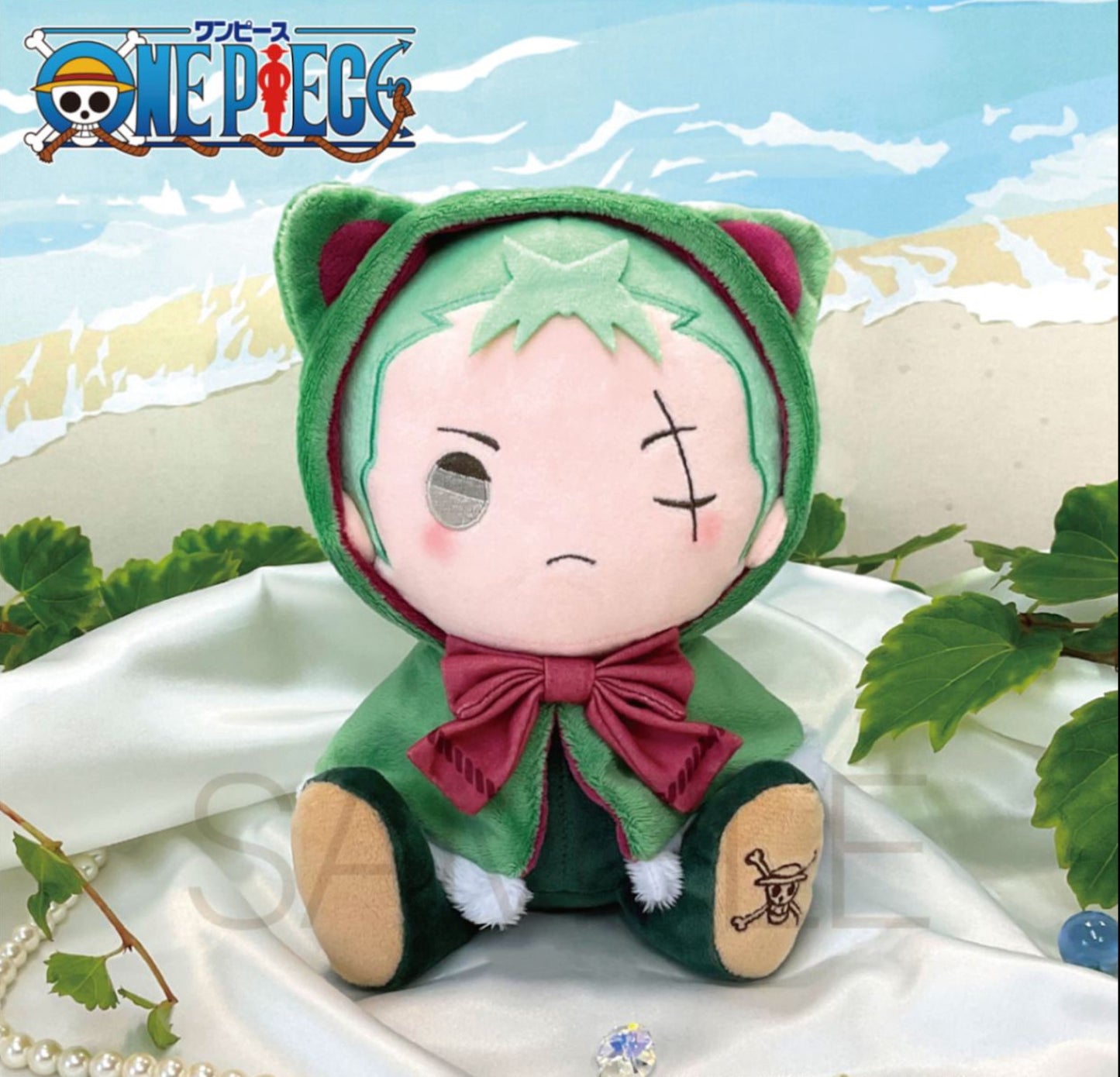 ONE PIECE Plush doll KEMOPON Roronoa Zoro From Japan