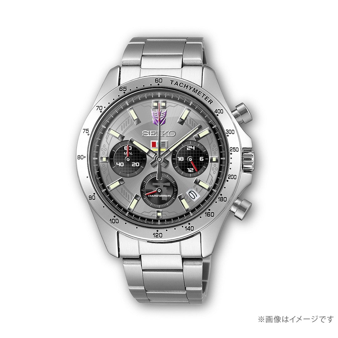 Transformers x Seiko Collaboration Model Watch DECEPTICON Limited to 300 New