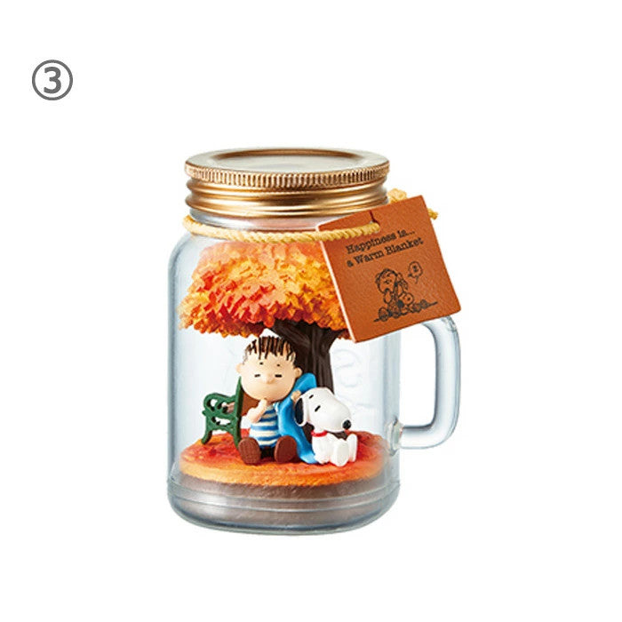 RE-MENT SNOOPY & FRIENDS Terrarium Happiness with Snoopy 6 Complete Set NEW