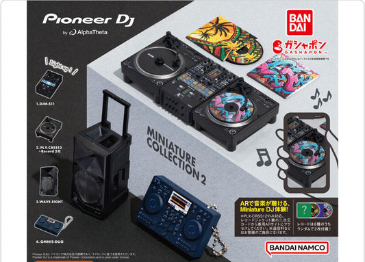 Pioneer DJ by Alpha Theta Miniature Collection 2 Complete Set Capsule Toy 2024