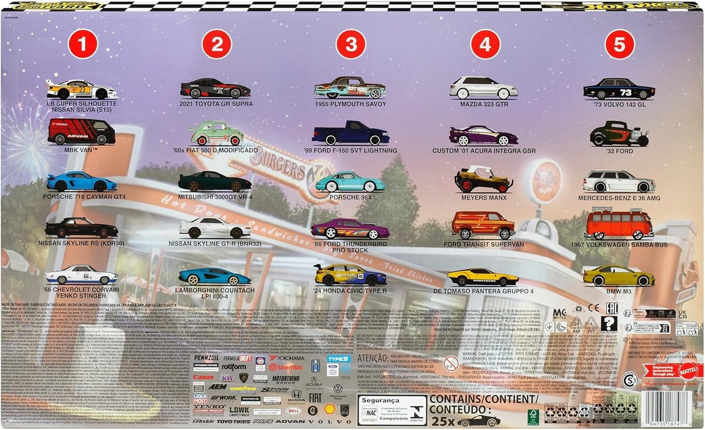 2024 Hot Wheels Boulevard 25 Car Factory Set