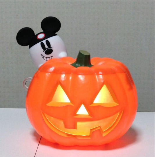 Tokyo Disney Resort Halloween Popcorn Bucket Glowing Pumpkin ghost mickey