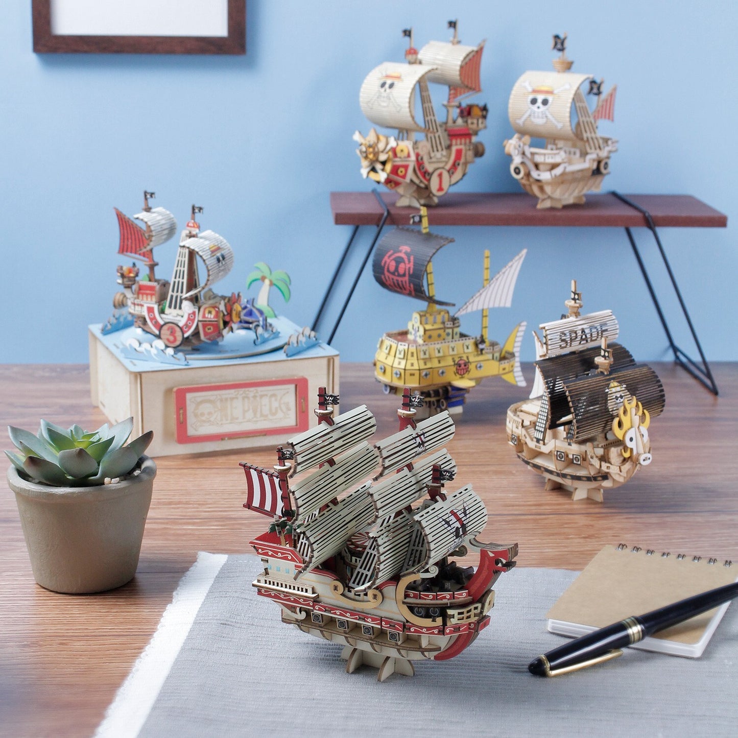 KIGUMI Ki-gu-mi Wooden Art - One Piece Red Force