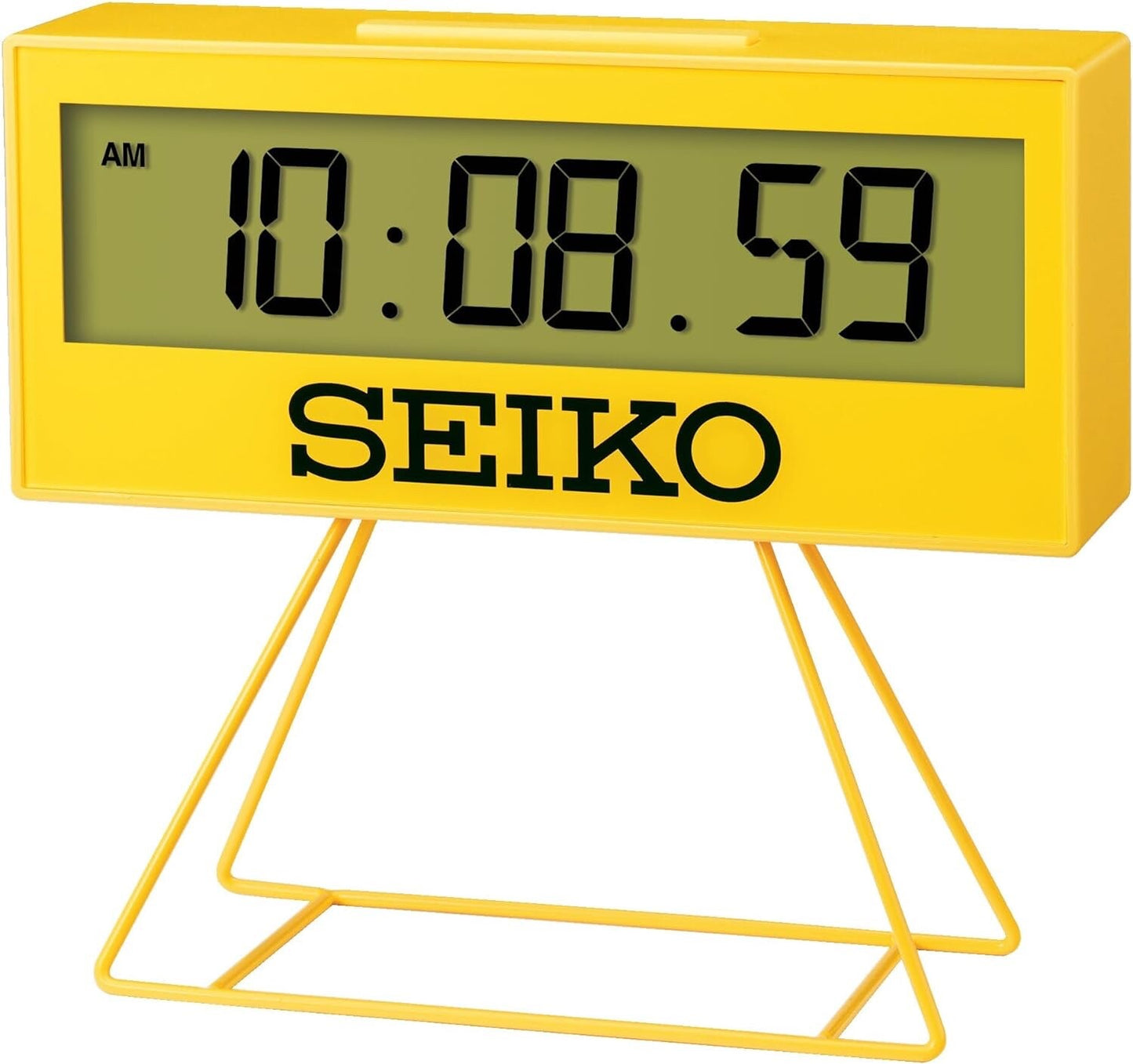 SEIKO Mini Sports Timer Clock Digital Mini Timer Clock SQ817Y Yellow NEW