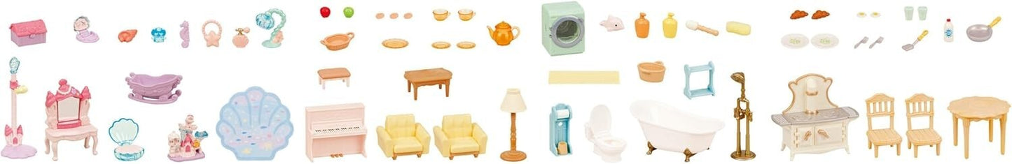Sylvanian Families House Big House with Red Roof Deluxe Furniture Set SE-213
