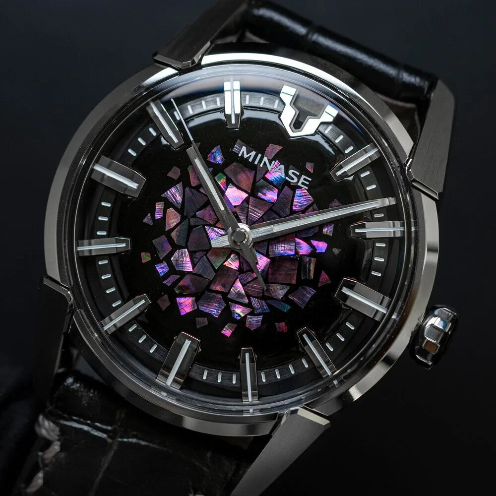 MINASE Divide Urushi Series Rainbow Cloud VM14-LBKKT01-SSD Japan watch