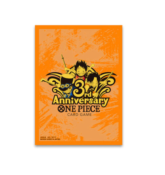 One Piece Card Game Official Orange Sleeve 3rd Anniversary Limited Japan