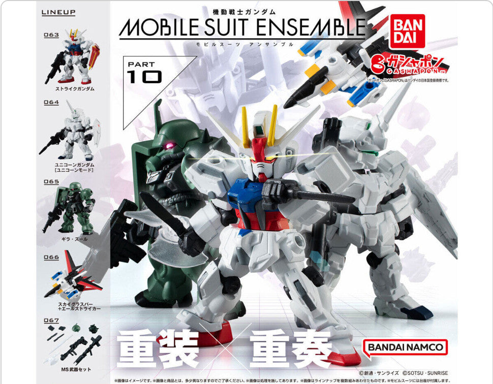 Mobile Suit Gundam MOBILE SUIT ENSEMBLE 10 All 5 types Set Figure Gashapon