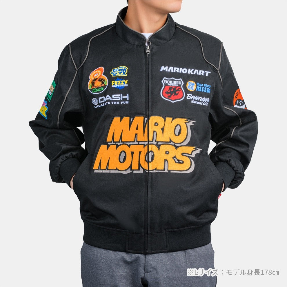 Nintendo Super Mario Mario Kart World Racing Jacket Black Japan New