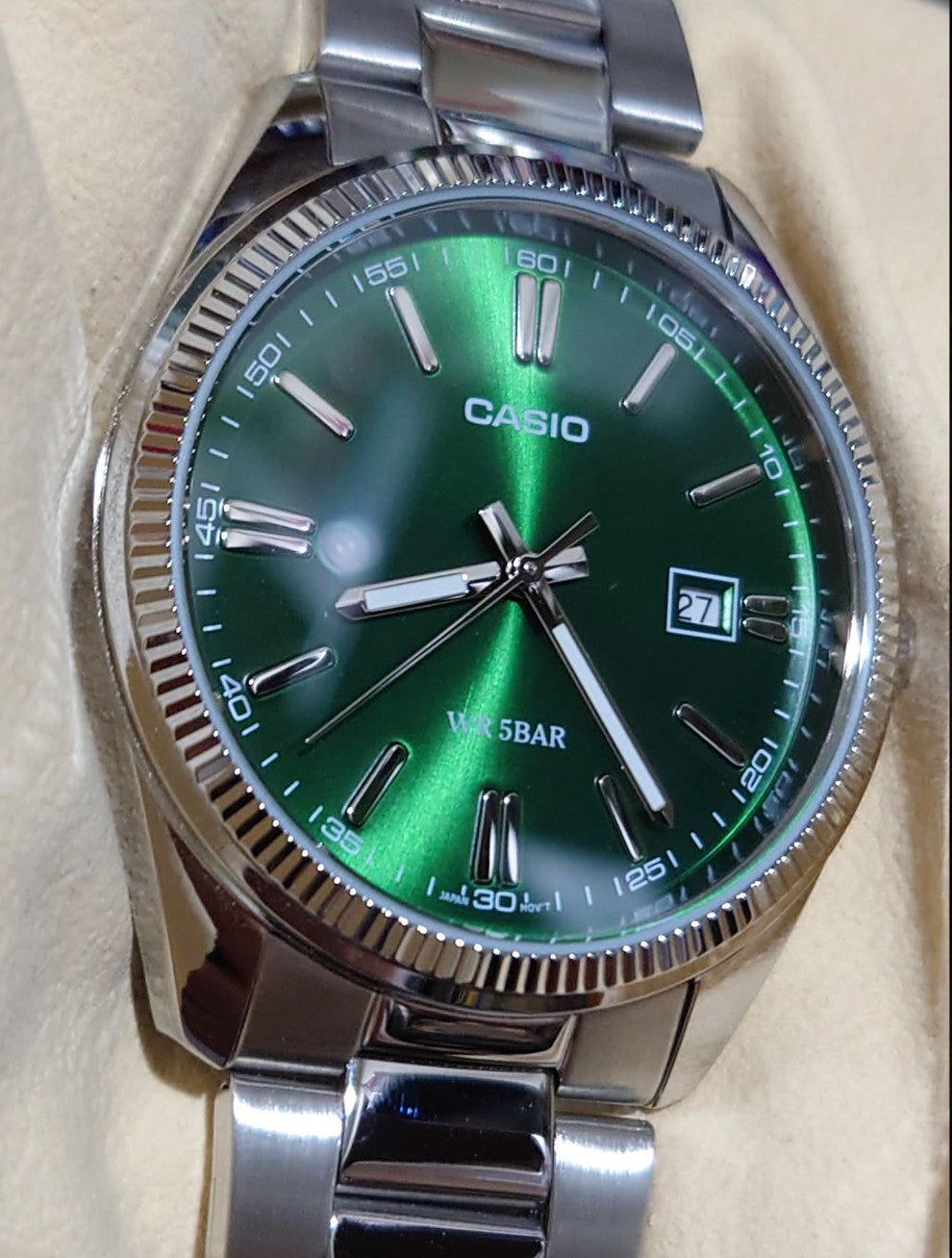 CASIO Collection MTP-1302D-3AJF Dark Green Quartz Men's Watch From Japan