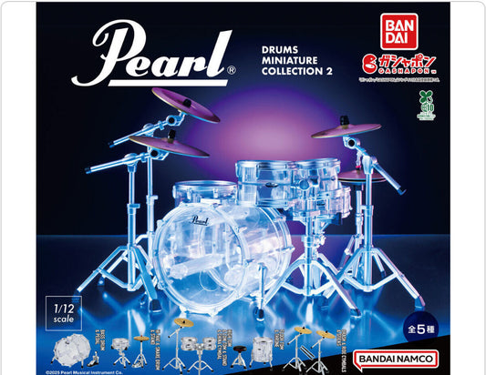 Pearl Drums Miniature Collection 2 Complete Set of 5 Capsule toy