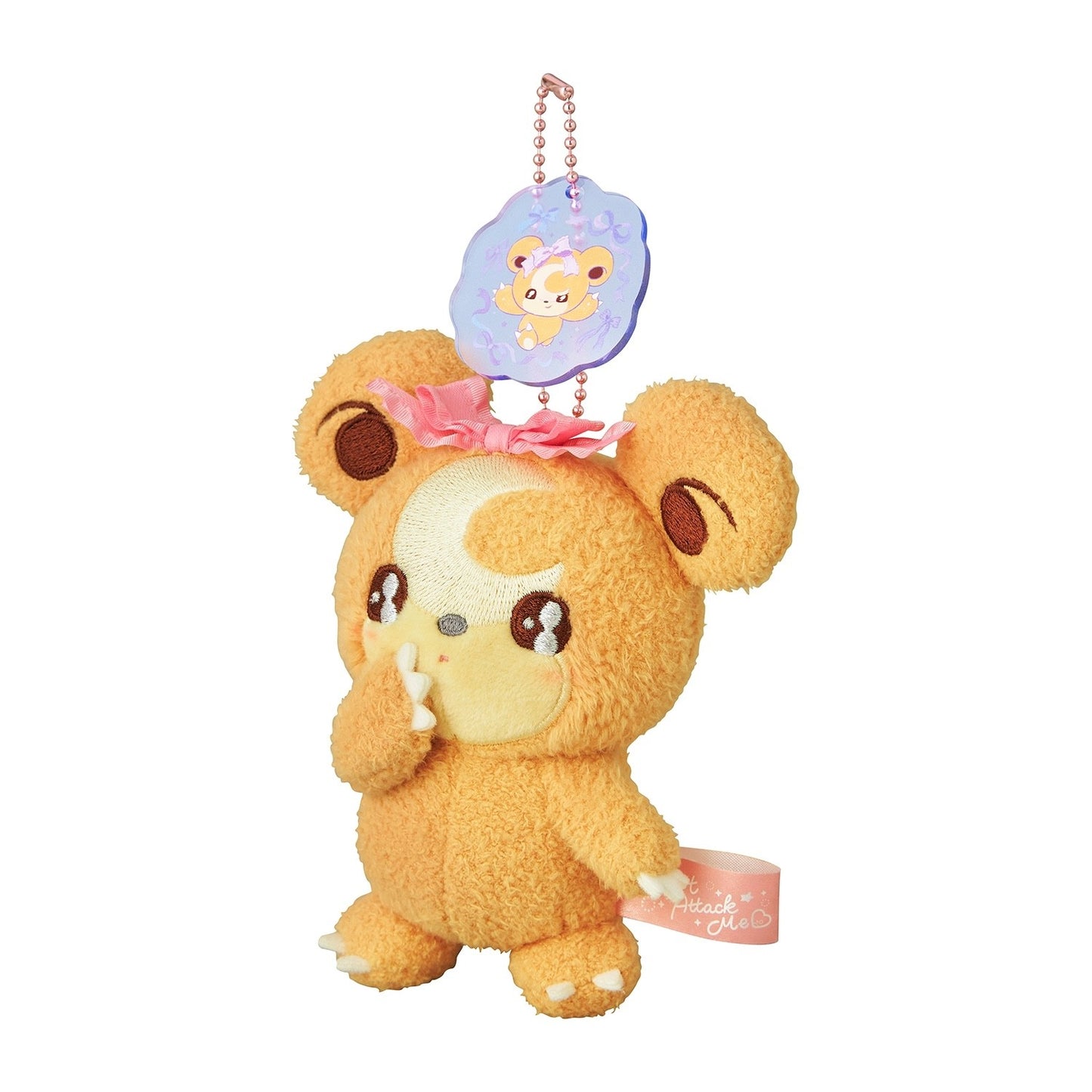 Pokemon Plush Key Chain Teddiursa Don't Attack Me Japan NEW