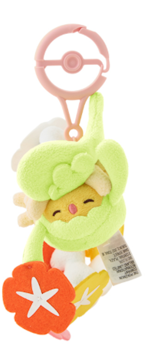 Pokemon Center Original Scented Mascot Roserade Fomantis Lurantis Comfey Set