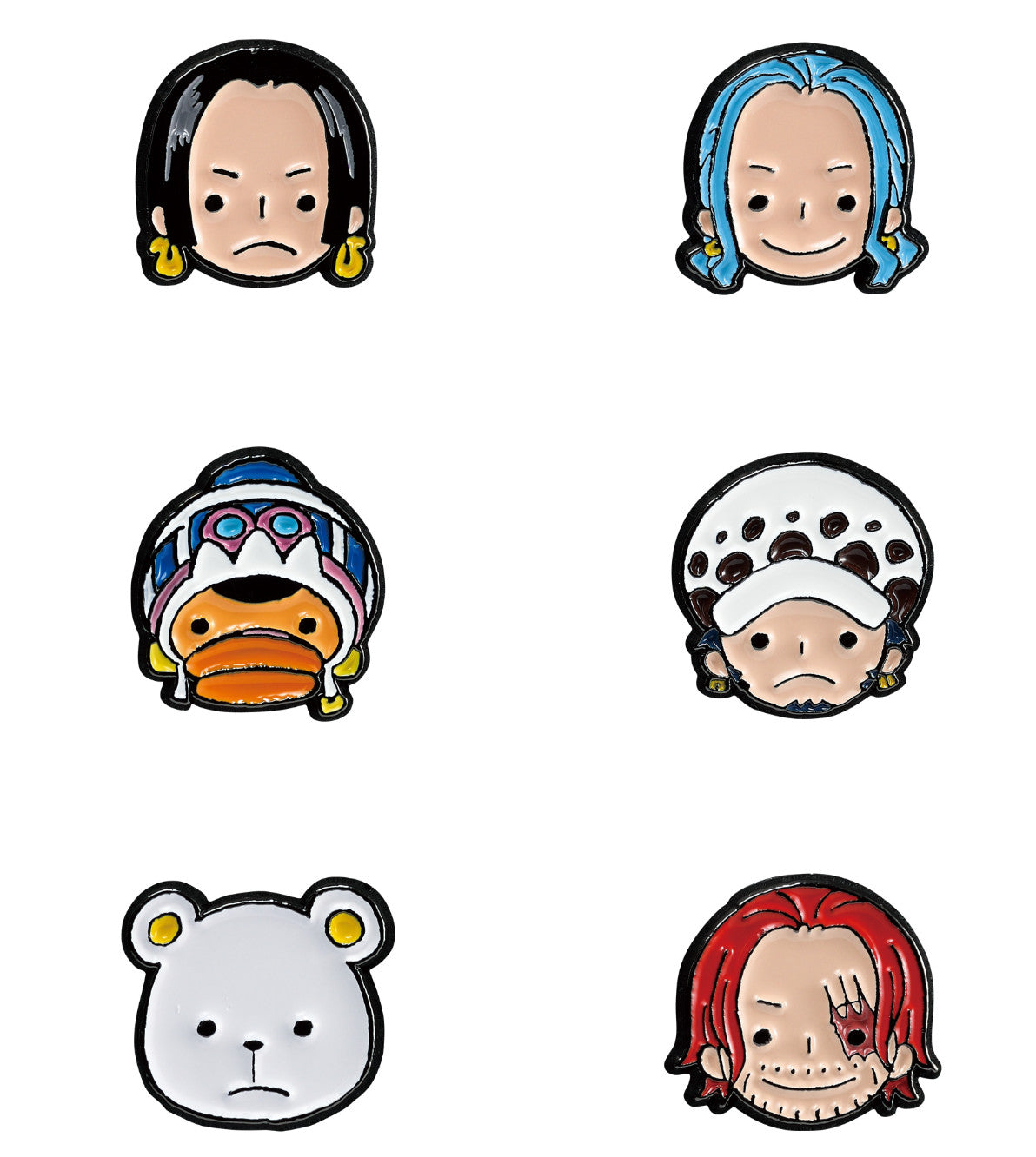 One Piece Face Enamel Pin Lot 30Pc Character Badge Set Luffy Zoro Sanji