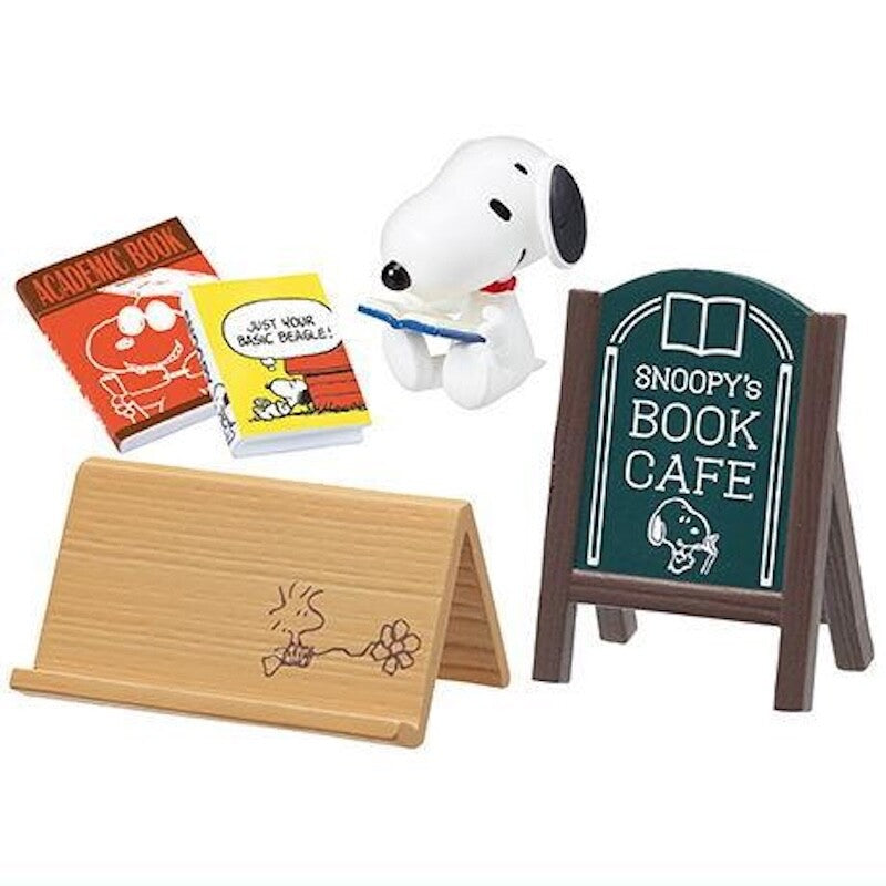 Re-ment PEANUTS Snoopy's BOOK CAFÉ BOX products, 8 types, 8 pieces