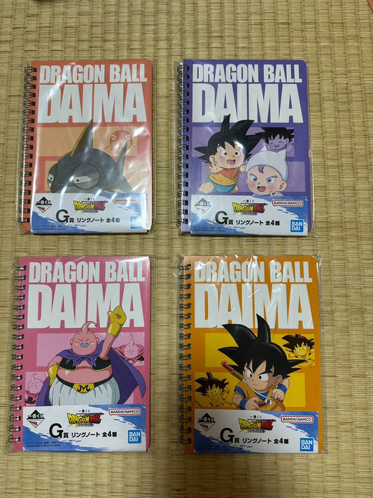Dragon Ball DAIMA Ichiban Kuji G Notebook 4pcs set Gift Japan