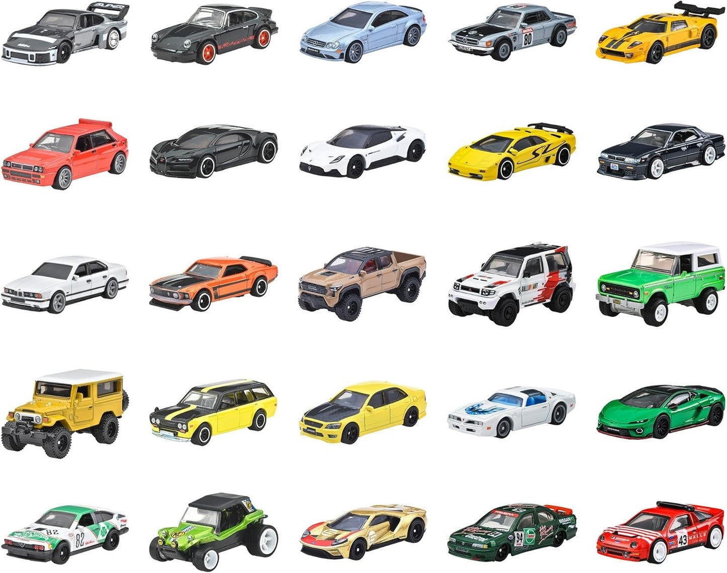 Hot Wheels Boulevard 25 Car Factory Set Diecast Mini Cars Mattel