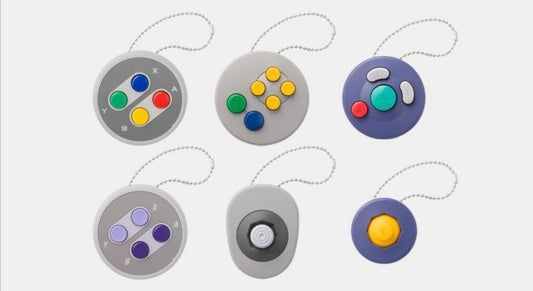 Nintendo Capsule Toy Controller Button Collection 1 & 2 Key Chain